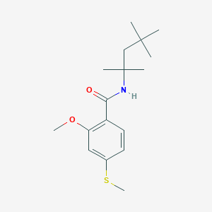 2-methoxy-4-(methylthio)-N-(1,1,3,3-tetramethylbutyl)benzamide