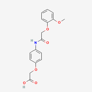 (4-{[(2-methoxyphenoxy)acetyl]amino}phenoxy)acetic acid