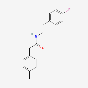 molecular formula C17H18FNO B5844448 N-[2-(4-fluorophenyl)ethyl]-2-(4-methylphenyl)acetamide 