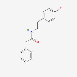 N-[2-(4-fluorophenyl)ethyl]-2-(4-methylphenyl)acetamide