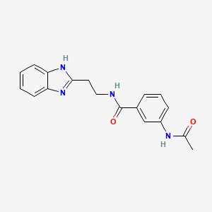 3-(acetylamino)-N-[2-(1H-benzimidazol-2-yl)ethyl]benzamide