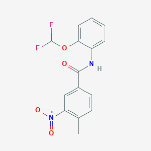 N-[2-(difluoromethoxy)phenyl]-4-methyl-3-nitrobenzamide
