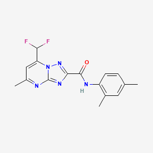 7-(difluoromethyl)-N-(2,4-dimethylphenyl)-5-methyl[1,2,4]triazolo[1,5-a]pyrimidine-2-carboxamide