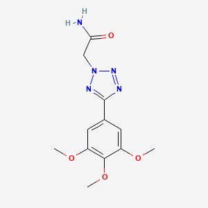 2-[5-(3,4,5-trimethoxyphenyl)-2H-tetrazol-2-yl]acetamide
