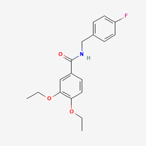 3,4-diethoxy-N-(4-fluorobenzyl)benzamide