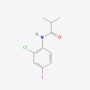 molecular formula C10H11ClINO B5844522 N-(2-chloro-4-iodophenyl)-2-methylpropanamide 