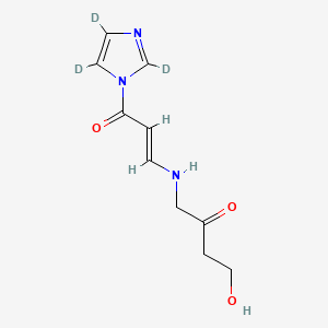 4-Hydroxy-1-[[(E)-3-oxo-3-(2,4,5-trideuterioimidazol-1-yl)prop-1-enyl]amino]butan-2-one