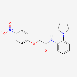 2-(4-nitrophenoxy)-N-[2-(1-pyrrolidinyl)phenyl]acetamide