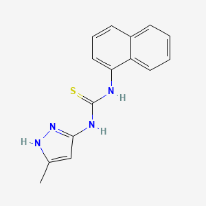 N-(3-methyl-1H-pyrazol-5-yl)-N'-1-naphthylthiourea