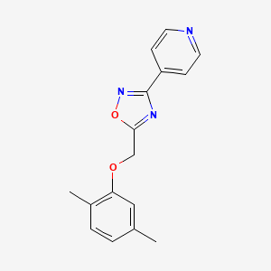 4-{5-[(2,5-dimethylphenoxy)methyl]-1,2,4-oxadiazol-3-yl}pyridine