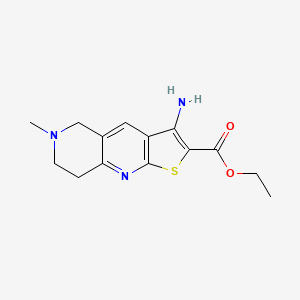 molecular formula C14H17N3O2S B5844594 Ethyl 3-amino-6-methyl-5,6,7,8-tetrahydrothieno[2,3-B][1,6]naphthyridine-2-carboxylate 
