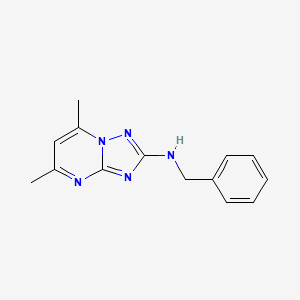 molecular formula C14H15N5 B5844681 N-benzyl-5,7-dimethyl-[1,2,4]triazolo[1,5-a]pyrimidin-2-amine 