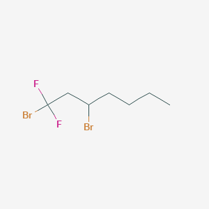 B058447 1,3-Dibromo-1,1-difluoroheptane CAS No. 122093-60-1