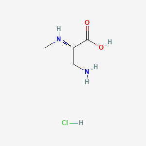 molecular formula C4H11ClN2O2 B584473 3-Amino-N-methylalanine Monohydrochloride CAS No. 69652-32-0