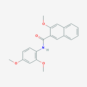 molecular formula C20H19NO4 B5844739 N-(2,4-dimethoxyphenyl)-3-methoxynaphthalene-2-carboxamide 