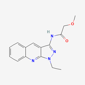 molecular formula C15H16N4O2 B5844779 N-(1-ethylpyrazolo[3,4-b]quinolin-3-yl)-2-methoxyacetamide CAS No. 4874-80-0