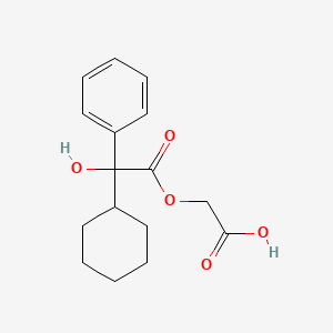 molecular formula C16H20O5 B584479 2-(2-Cyclohexyl-2-hydroxy-2-phenylacetyloxy)acetic Acid CAS No. 1797008-83-3