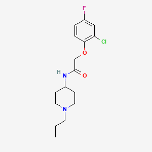 molecular formula C16H22ClFN2O2 B5844893 2-(2-chloro-4-fluorophenoxy)-N-(1-propylpiperidin-4-yl)acetamide 
