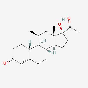 17-Hydroxy-11beta-methyl-19-norprogesterone