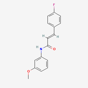 molecular formula C16H14FNO2 B5844987 3-(4-FLUOROPHENYL)-N-(3-METHOXYPHENYL)-2-PROPENAMIDE 