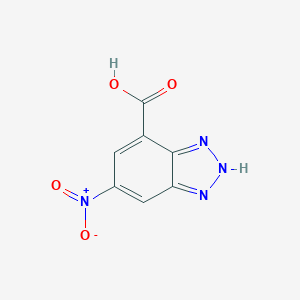 molecular formula C7H4N4O4 B058450 6-Nitro-1H-benzotriazole-4-carboxylic acid CAS No. 117886-75-6