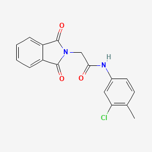 molecular formula C17H13ClN2O3 B5845065 N-(3-chloro-4-methylphenyl)-2-(1,3-dioxoisoindol-2-yl)acetamide 