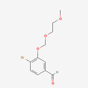 B584522 4-Bromo-3-(2-methoxyethoxymethoxy)benzaldehyde CAS No. 1797102-07-8