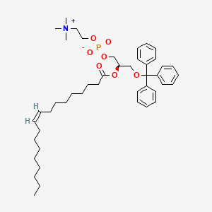 molecular formula C45H66NO7P B584531 [R-(Z)]-4-Hydroxy-N,N,N-trimethyl-9-oxo-7-[(triphenylmethoxy)methyl]-3,5,8-trioxa-4-phosphahexacos-17-en-1-aminium 4-Oxide Inner Salt CAS No. 103634-10-2