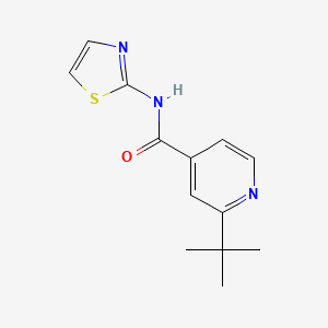 molecular formula C13H15N3OS B5845337 2-tert-butyl-N-(1,3-thiazol-2-yl)pyridine-4-carboxamide 