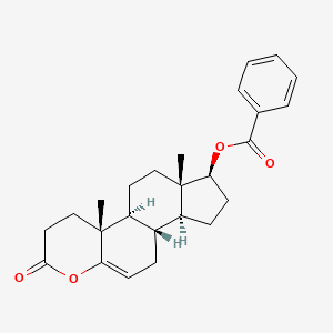 molecular formula C25H30O4 B584551 (17beta)-17-(Benzoyloxy)-4-oxaandrost-5-en-3-one CAS No. 71996-13-9