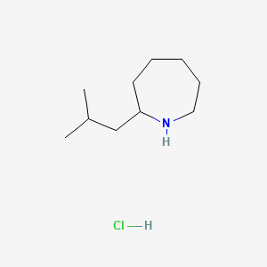 2-(2-Methylpropyl)azepane;hydrochloride