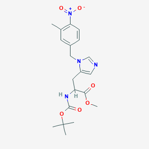 Methyl 3-[3-[(3-methyl-4-nitrophenyl)methyl]imidazol-4-yl]-2-[(2-methylpropan-2-yl)oxycarbonylamino]propanoate