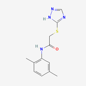 molecular formula C12H14N4OS B5845688 N-(2,5-dimethylphenyl)-2-(4H-1,2,4-triazol-3-ylthio)acetamide 