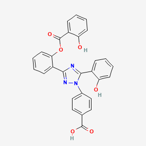 molecular formula C28H19N3O6 B584569 Deferasirox Salicyloyl Ester CAS No. 1395346-28-7