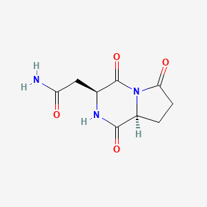 molecular formula C9H11N3O4 B584572 Pglu-asp dkp CAS No. 151367-95-2