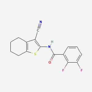 molecular formula C16H12F2N2OS B5845772 N-(3-cyano-4,5,6,7-tetrahydro-1-benzothiophen-2-yl)-2,3-difluorobenzamide 