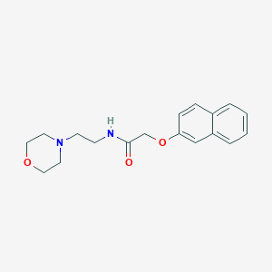 molecular formula C18H22N2O3 B5845796 N-[2-(morpholin-4-yl)ethyl]-2-(naphthalen-2-yloxy)acetamide 