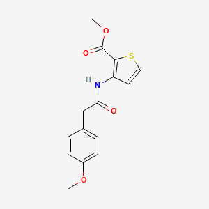molecular formula C15H15NO4S B5845974 METHYL 3-{[2-(4-METHOXYPHENYL)ACETYL]AMINO}-2-THIOPHENECARBOXYLATE 