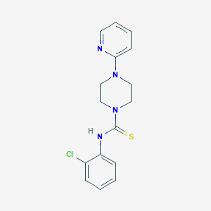 molecular formula C16H17ClN4S B5846020 N-(2-chlorophenyl)-4-(pyridin-2-yl)piperazine-1-carbothioamide 