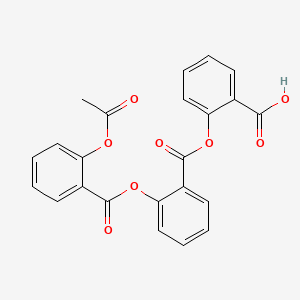 molecular formula C23H16O8 B584605 2-[[2-(Acetyloxy)benzoyl]oxy]benzoic Acid 2-Carboxyphenyl Ester CAS No. 85531-16-4