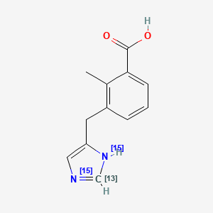 molecular formula C12H12N2O2 B584606 3-Carboxy Detomidine-13C,15N2 CAS No. 1346605-14-8