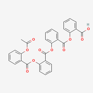 B584607 2-[[2-(Acetyloxy)benzoyl]oxy]benzoic Acid 2-[(2-Carboxyphenoxy)carbonyl]phenyl Ester CAS No. 85539-30-6