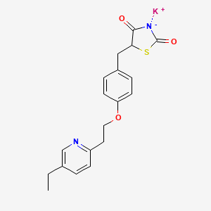 molecular formula C19H19KN2O3S B584609 Pioglitazone potassium CAS No. 1266523-09-4