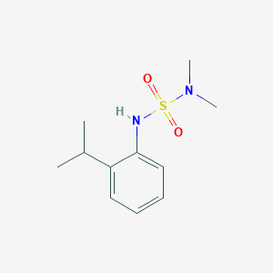 molecular formula C11H18N2O2S B5846108 DIMETHYL({[2-(PROPAN-2-YL)PHENYL]SULFAMOYL})AMINE 