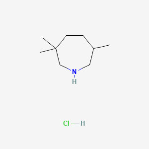 molecular formula C9H20ClN B584615 Hexahydro-3,3,5-trimethyl-1H-azepine Hydrochloride CAS No. 86404-45-7
