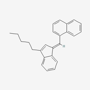 1-[(E)-(3-Pentyl-1H-inden-1-ylidene)methyl]naphthalene