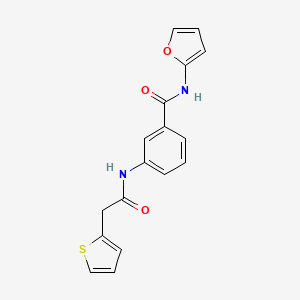 molecular formula C17H14N2O3S B5846194 N-2-furyl-3-[(2-thienylacetyl)amino]benzamide 