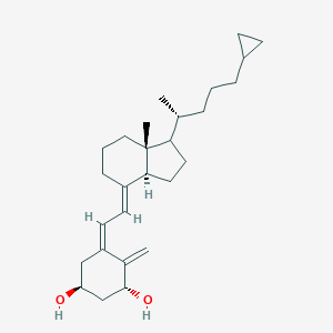 molecular formula C27H42O2 B058462 (1S,3R,5Z)-5-[(2E)-2-[(3aS,7aR)-1-[(2R)-5-cyclopropylpentan-2-yl]-7a-methyl-2,3,3a,5,6,7-hexahydro-1H-inden-4-ylidene]ethylidene]-4-methylidenecyclohexane-1,3-diol CAS No. 120336-94-9