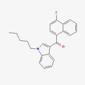 molecular formula C24H22FNO B584620 (4-氟萘-1-基)-(1-戊基吲哚-3-基)甲苯酮 CAS No. 1364933-59-4