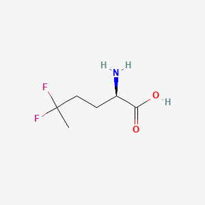 molecular formula C6H11F2NO2 B584621 (R)-2-Amino-5,5-difluorohexanoic acid CAS No. 154967-78-9